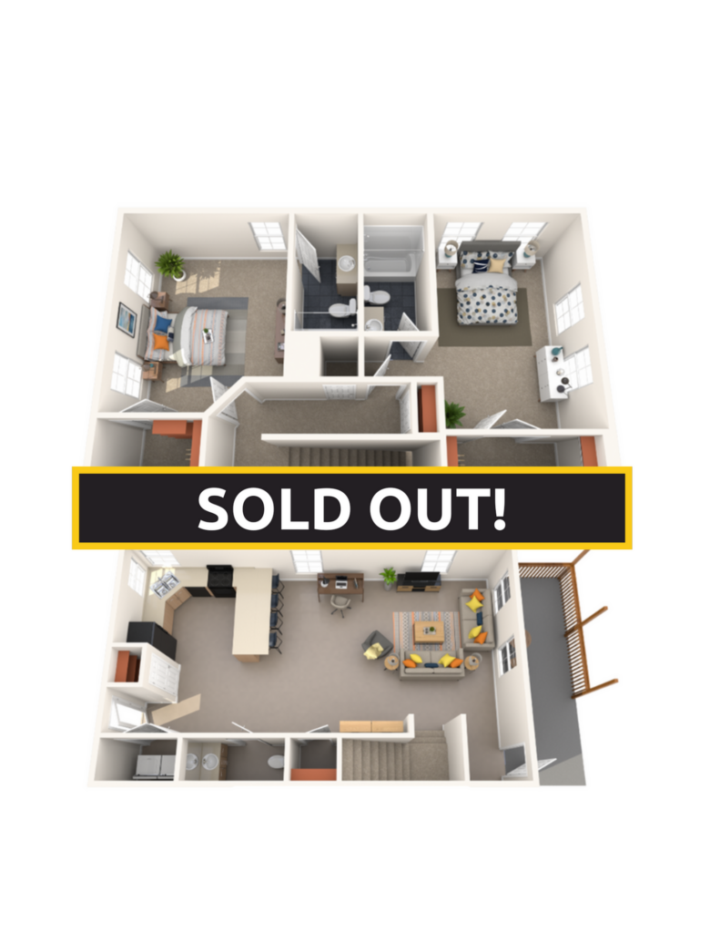 2BR/2.5BA